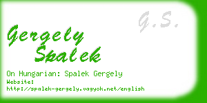 gergely spalek business card